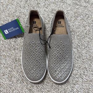 White Mountain taupe Slip-On Loafers with Cushioned Comfort